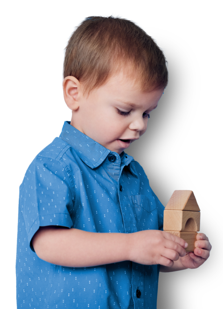 A young boy exploring an early learning centre.